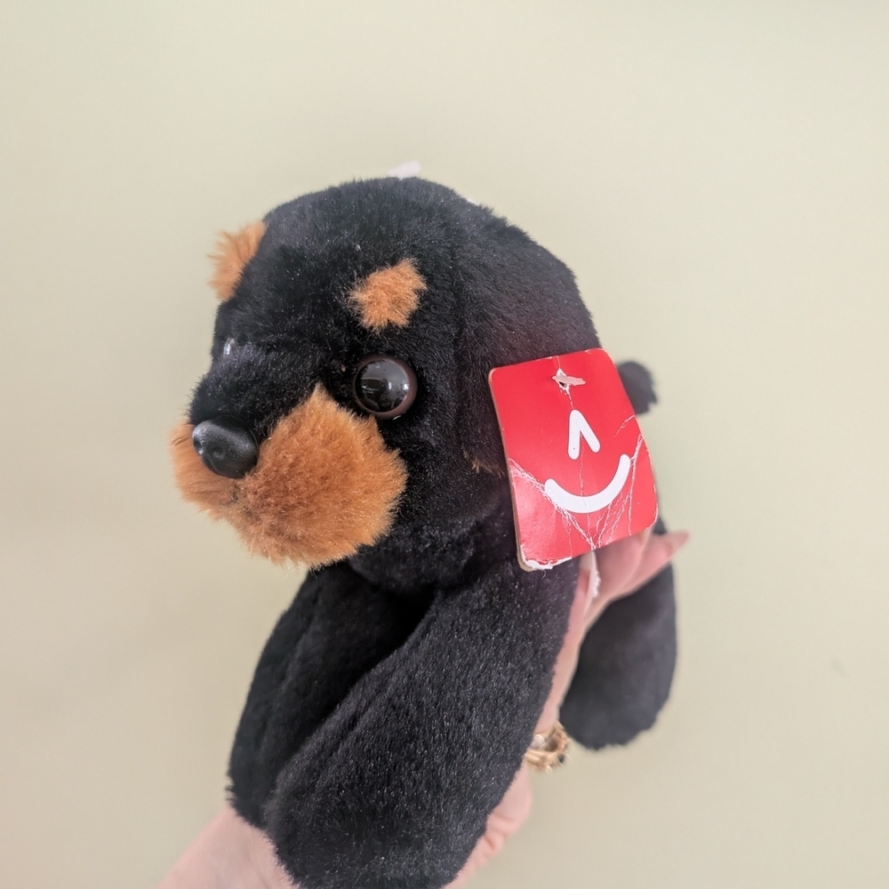 Black and Brown Plush Dog Toy